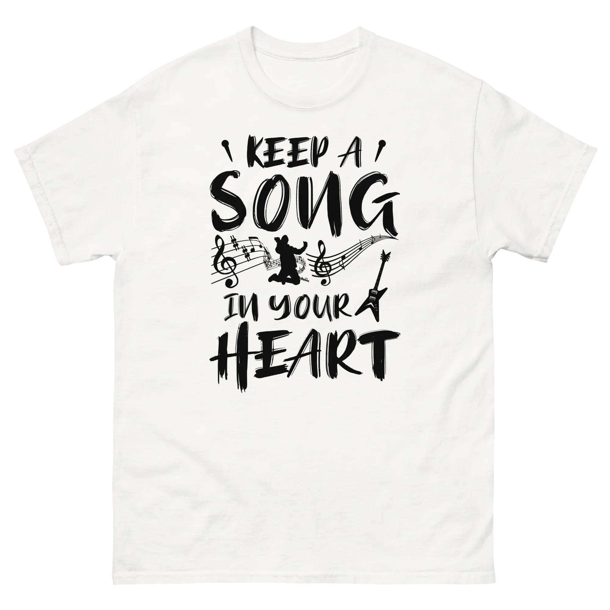 KEEP A SOUND IN YOUR HEART unisex t-shirt - Printoo Shop - - 035.png, Music t-shirt, t-shirt, unisex, Unisex Classic Tee | Gildan 5000