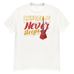MUSIC NEVER SLEEPS unisex t-shirt - - Music t-shirts - Printoo Shop