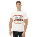 COFFEE IS THE BEST MORNING MOTIVATION unisex t-shirt - - - Printoo Shop