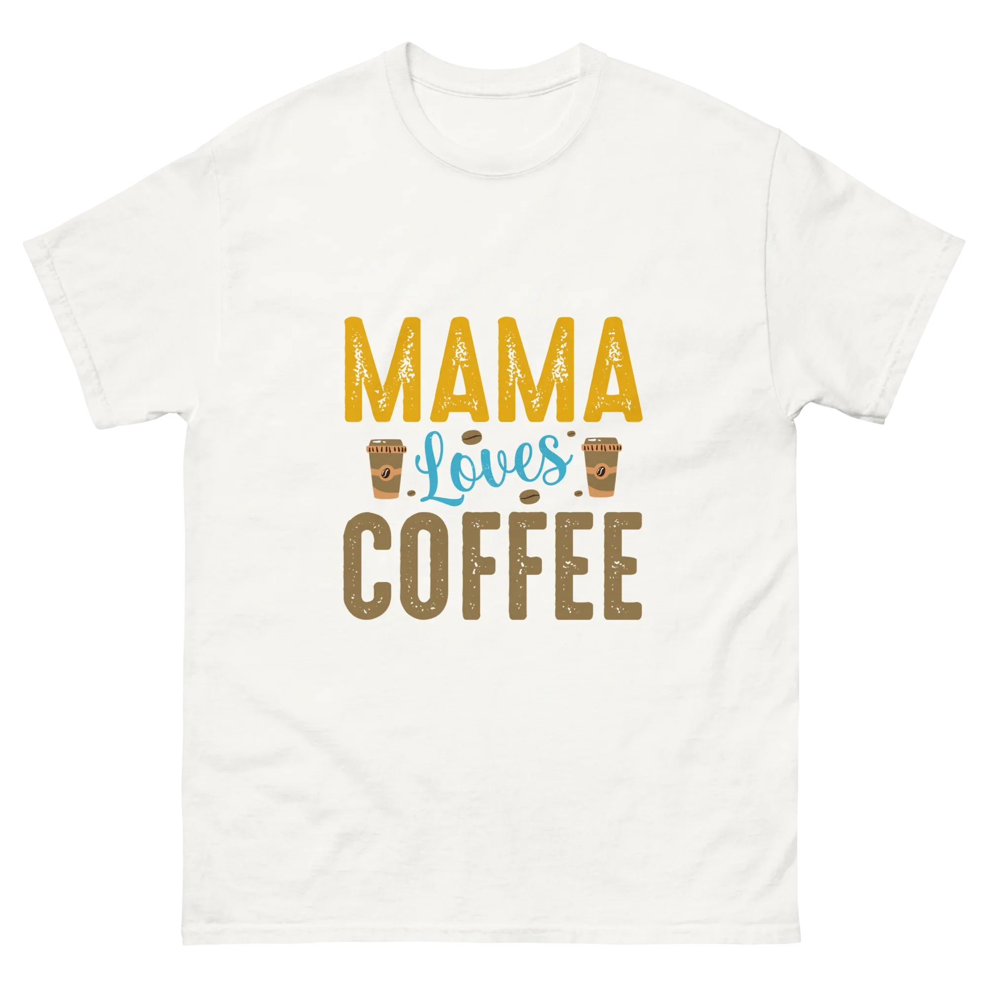 GRANDMA LOVES COFFEE unisex t-shirt - Printoo Shop - - t-shirt, unisex, Unisex Classic Tee | Gildan 5000