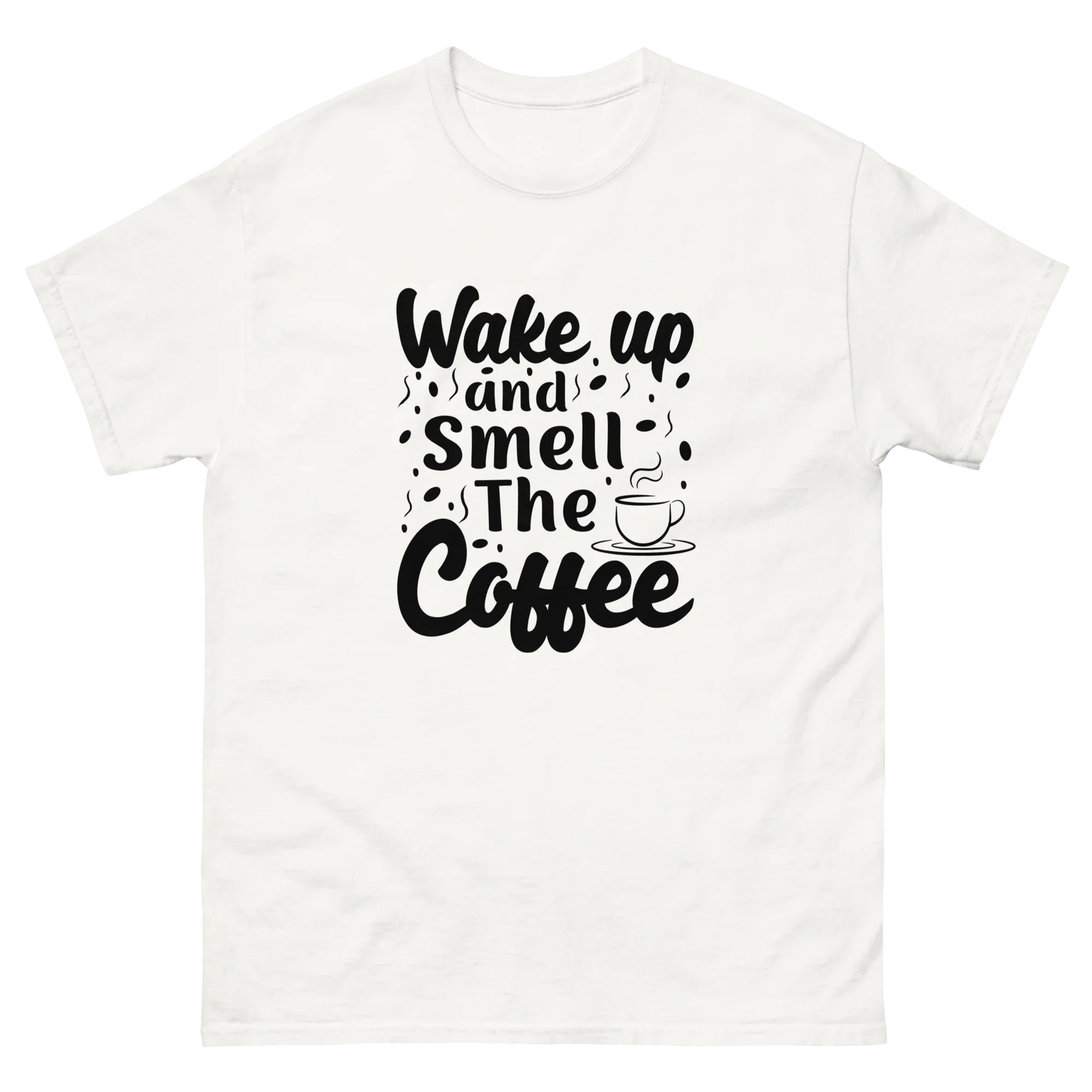 WAKE UP AND SMELL THE COFFEE unisex t-shirt - Printoo Shop - - t-shirt, unisex, Unisex Classic Tee | Gildan 5000