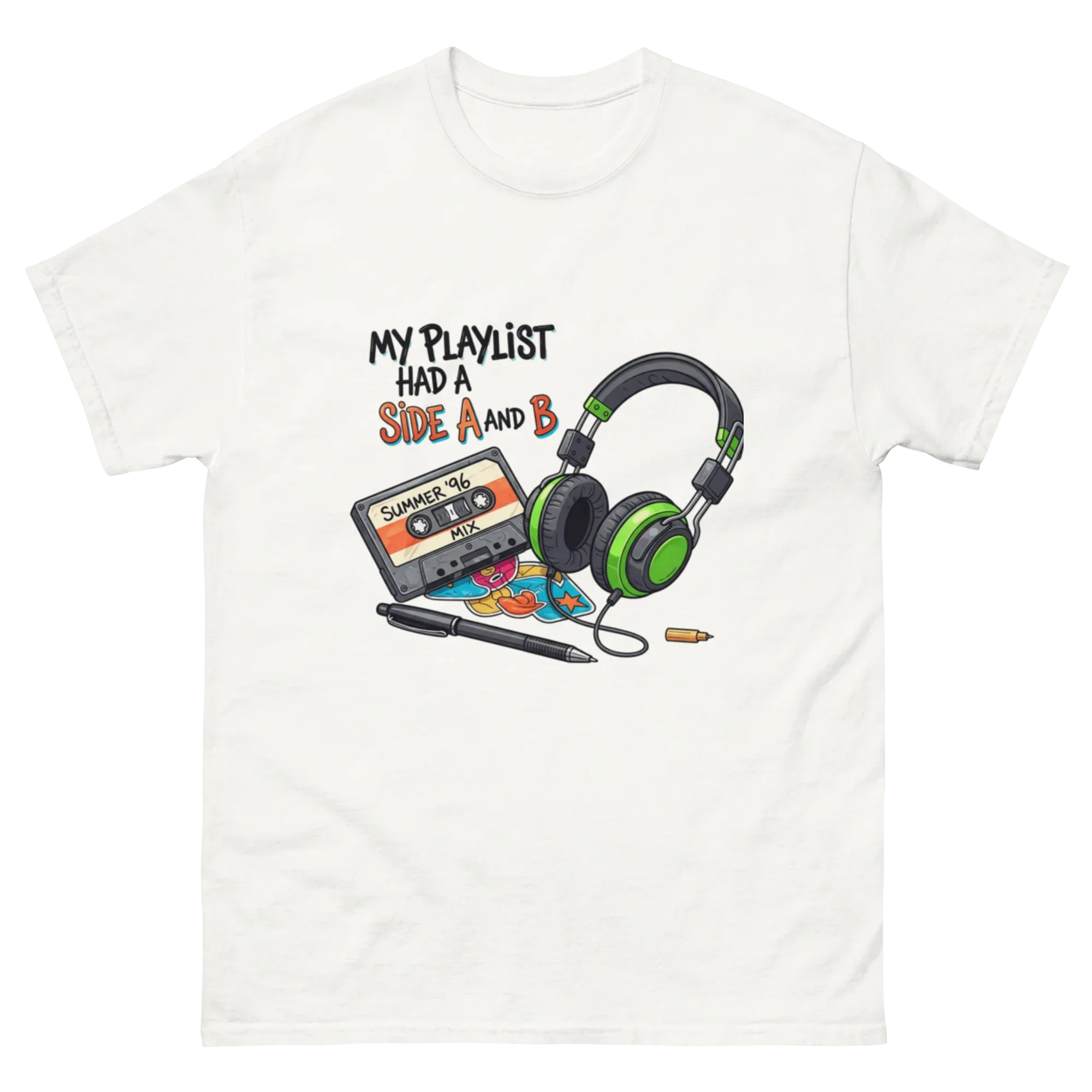 A SIDE AND B unisex t-shirt - Printoo Shop - - Music t-shirt, Retro & Synthwave T-Shirts, t-shirt, unisex, Unisex Classic Tee | Gildan 5000