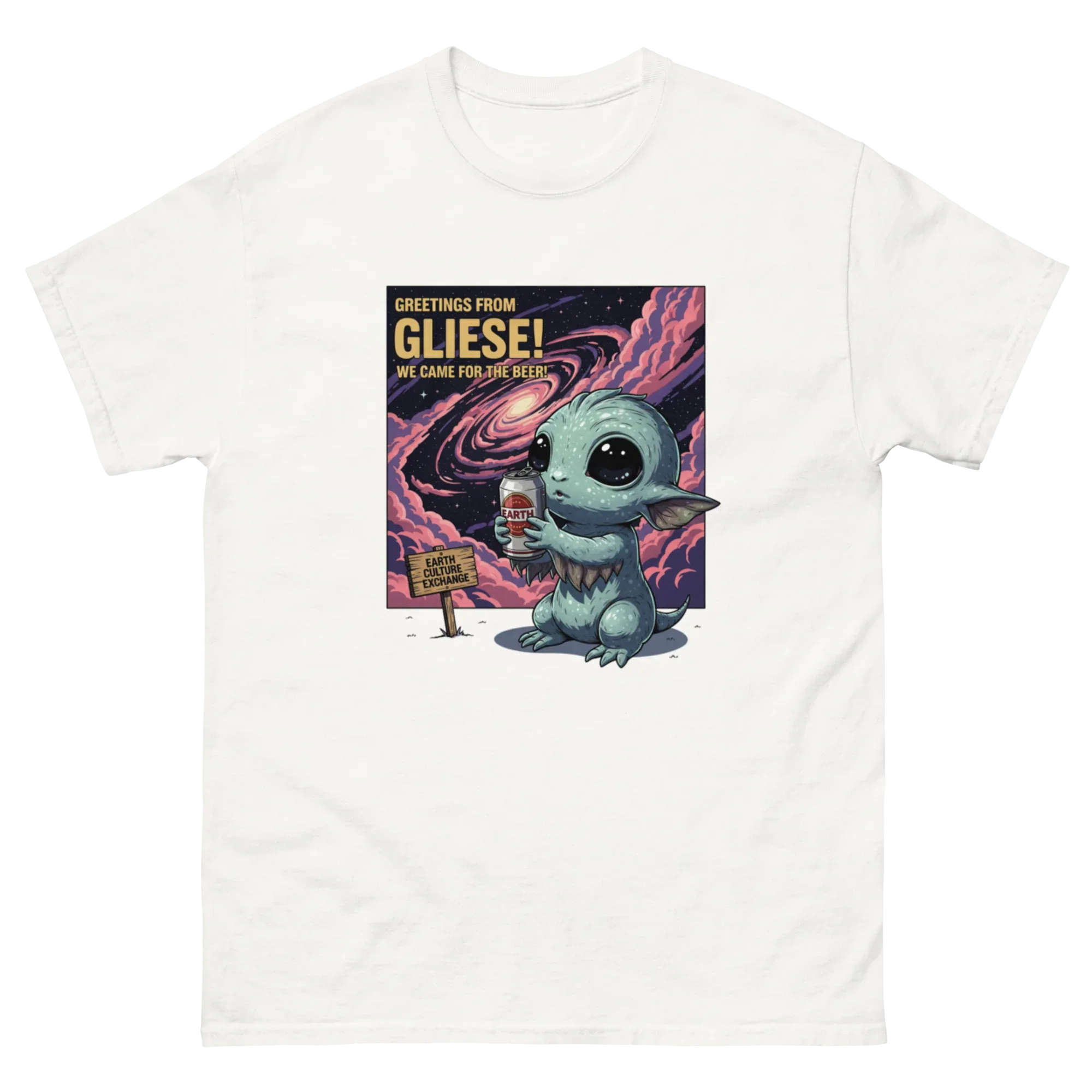 GREETINGS FROM GLIESE unisex t-shirt - Printoo Shop - - Astronomy, Fantasy, t-shirt, unisex, Unisex Classic Tee | Gildan 5000