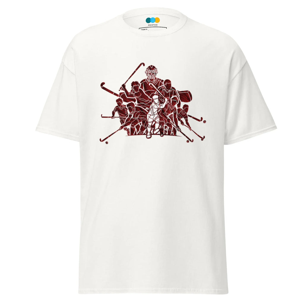 HOCKEY TEAM SPIRIT men’s t-shirt - Military Green / S - Printoo Shop - 5057257_15867