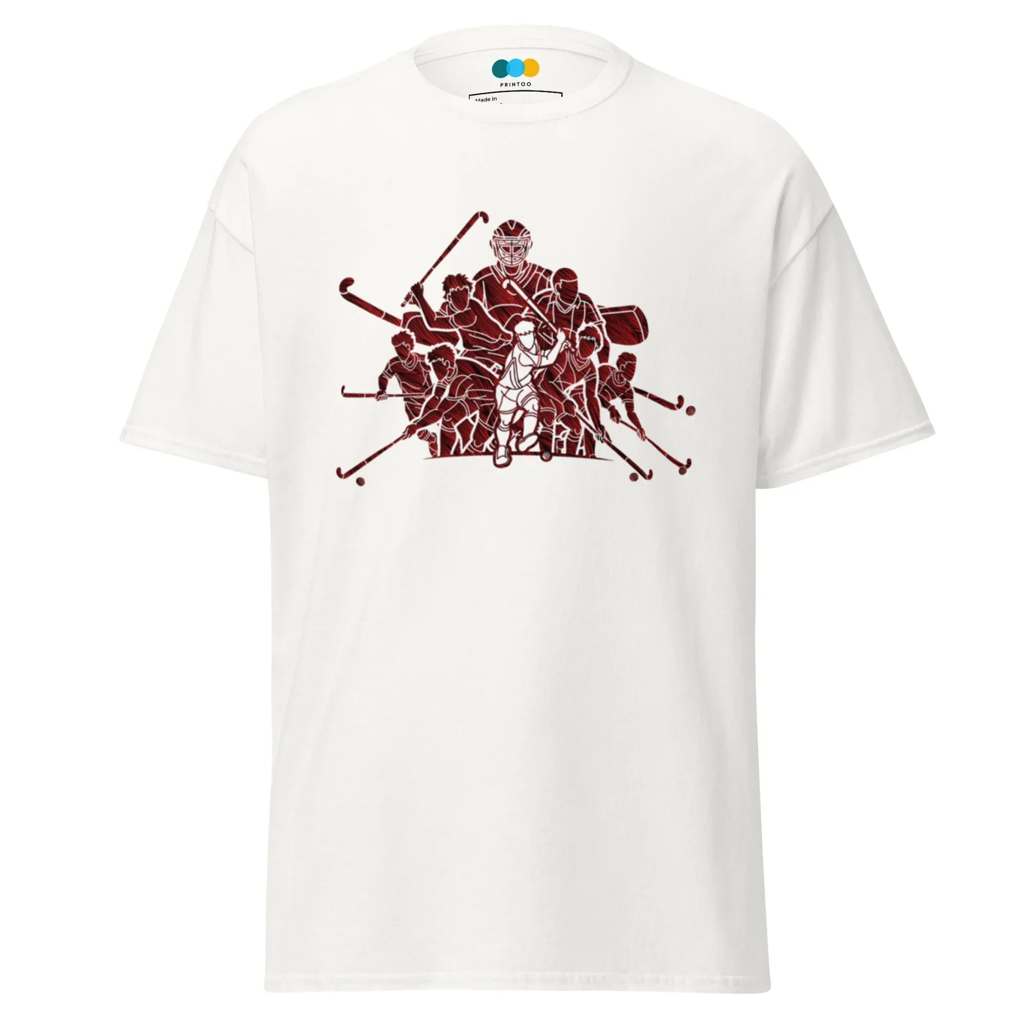 HOCKEY TEAM SPIRIT men’s t-shirt - Military Green / S - Printoo Shop - 5057257_15867