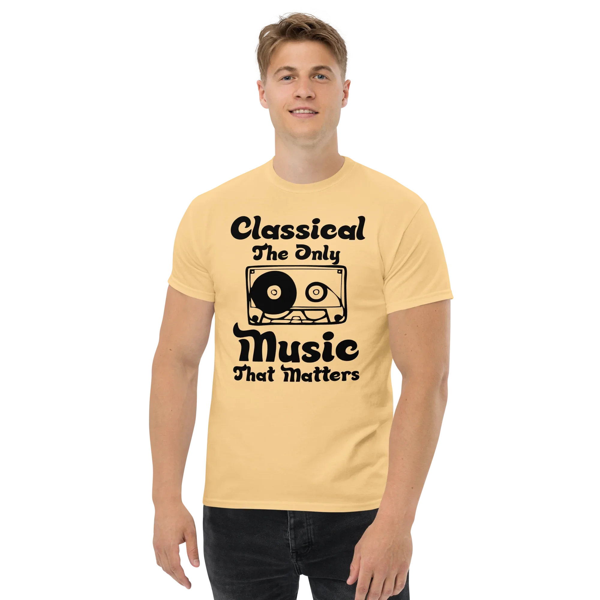 CLASSICAL THE ONLY MUSIC THAT MATTERS unisex t-shirt - - Music t-shirts - Printoo Shop