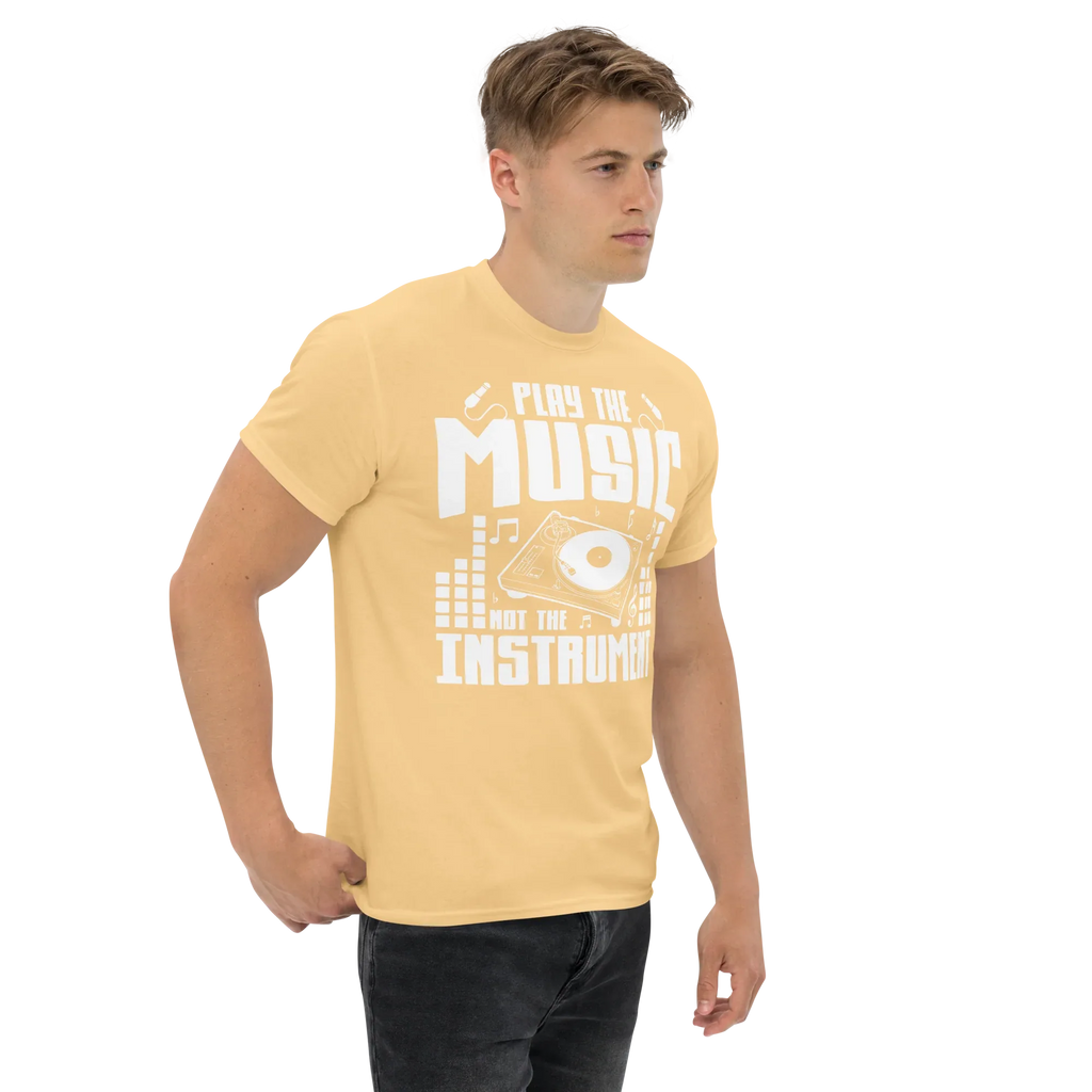 PLAY THE MUSIC NOT THE INSTRUMENT unisex t-shirt - - Music t-shirts - Printoo Shop