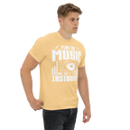 PLAY THE MUSIC NOT THE INSTRUMENT unisex t-shirt - - Music t-shirts - Printoo Shop