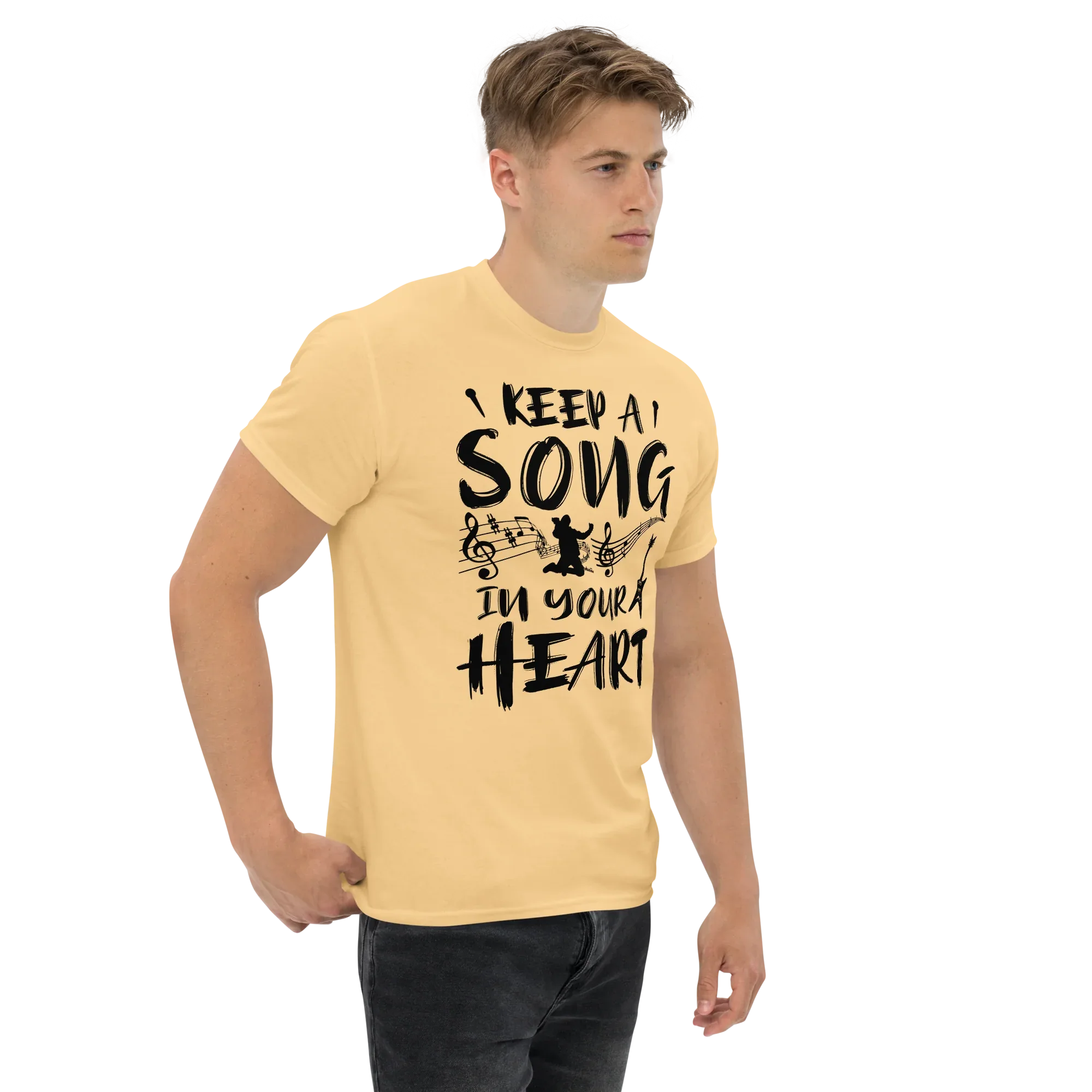 KEEP A SOUND IN YOUR HEART unisex t-shirt - - Music t-shirts - Printoo Shop