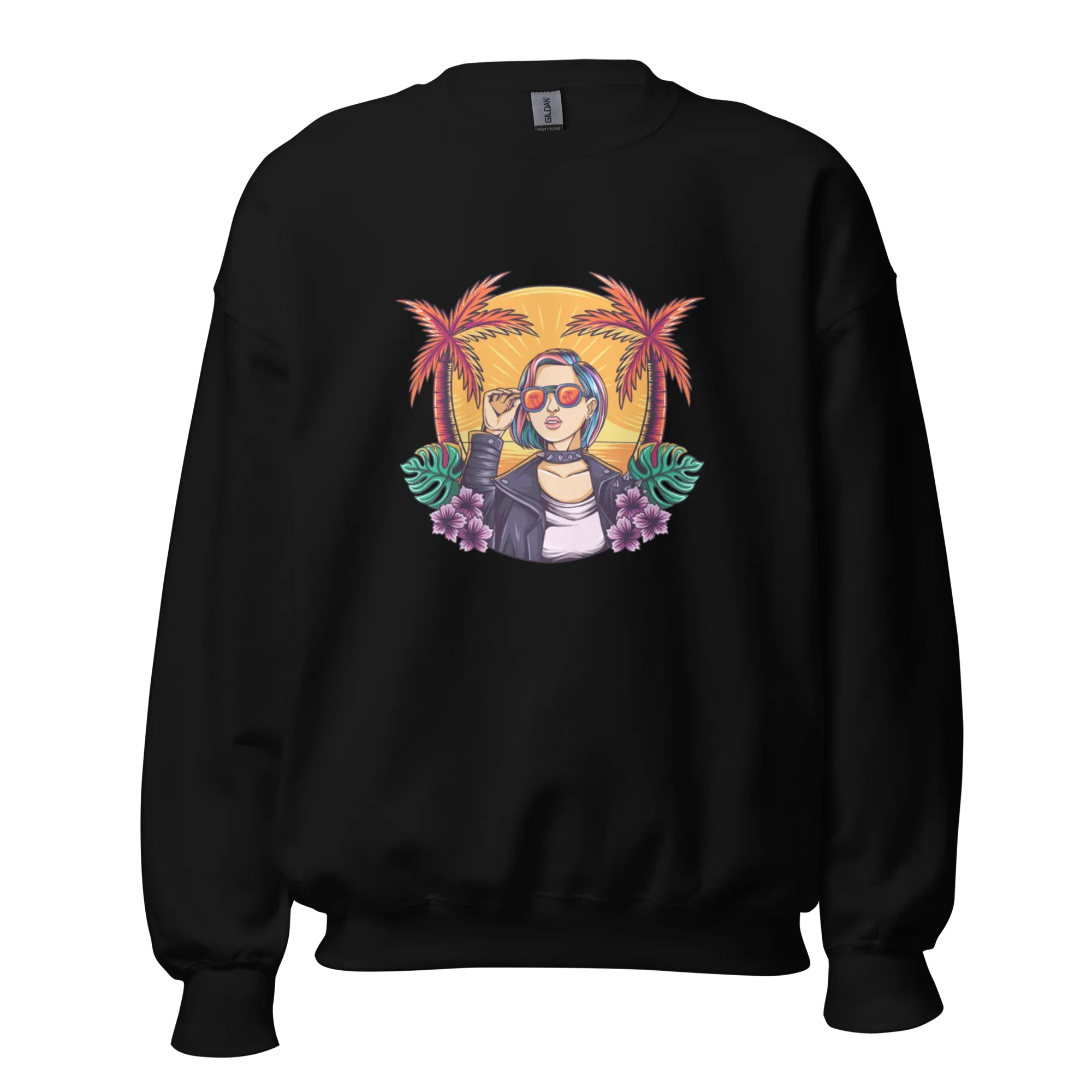 RELAXED COOL women’s sweatshirt - Black / S - Printoo Shop - 7762924_5434