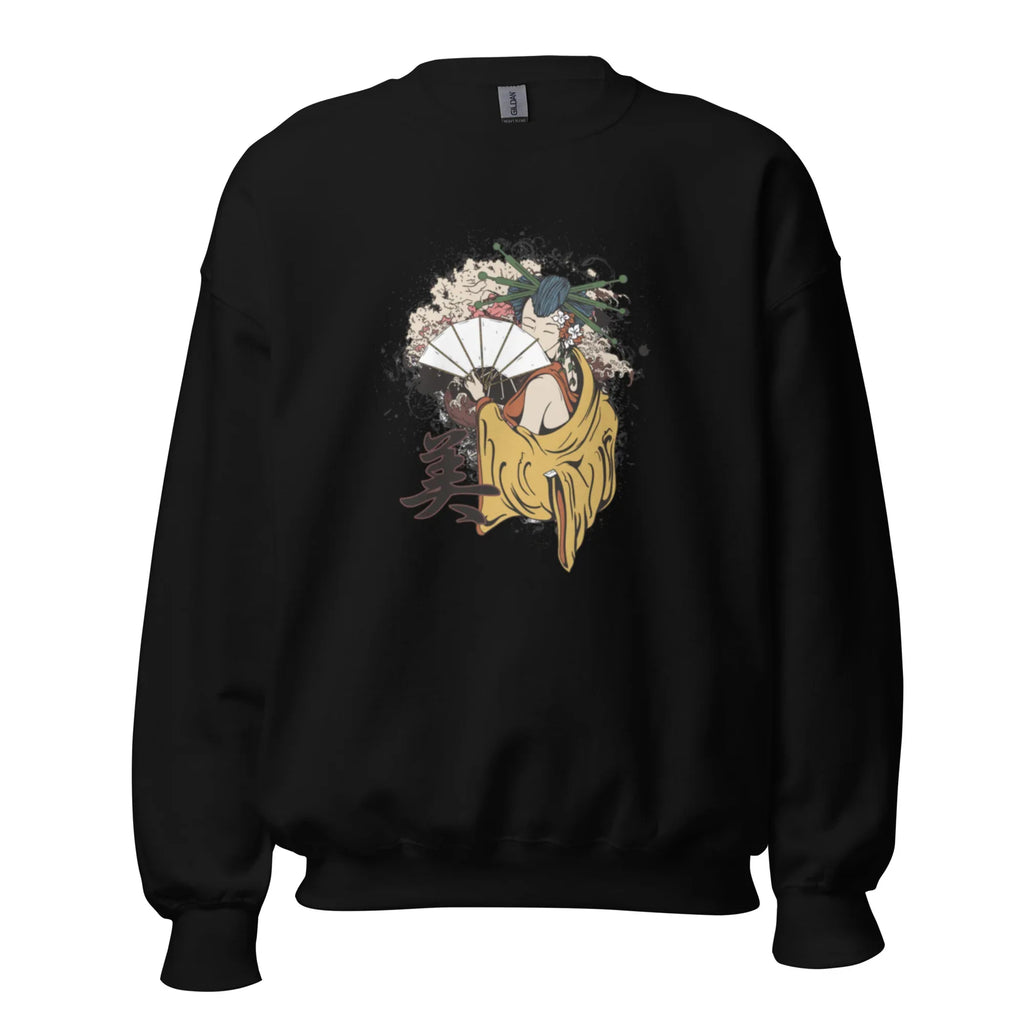 ELEGANCE OF THE EAST women’s sweatshirt - Black / S - Printoo Shop - 8986752_5434