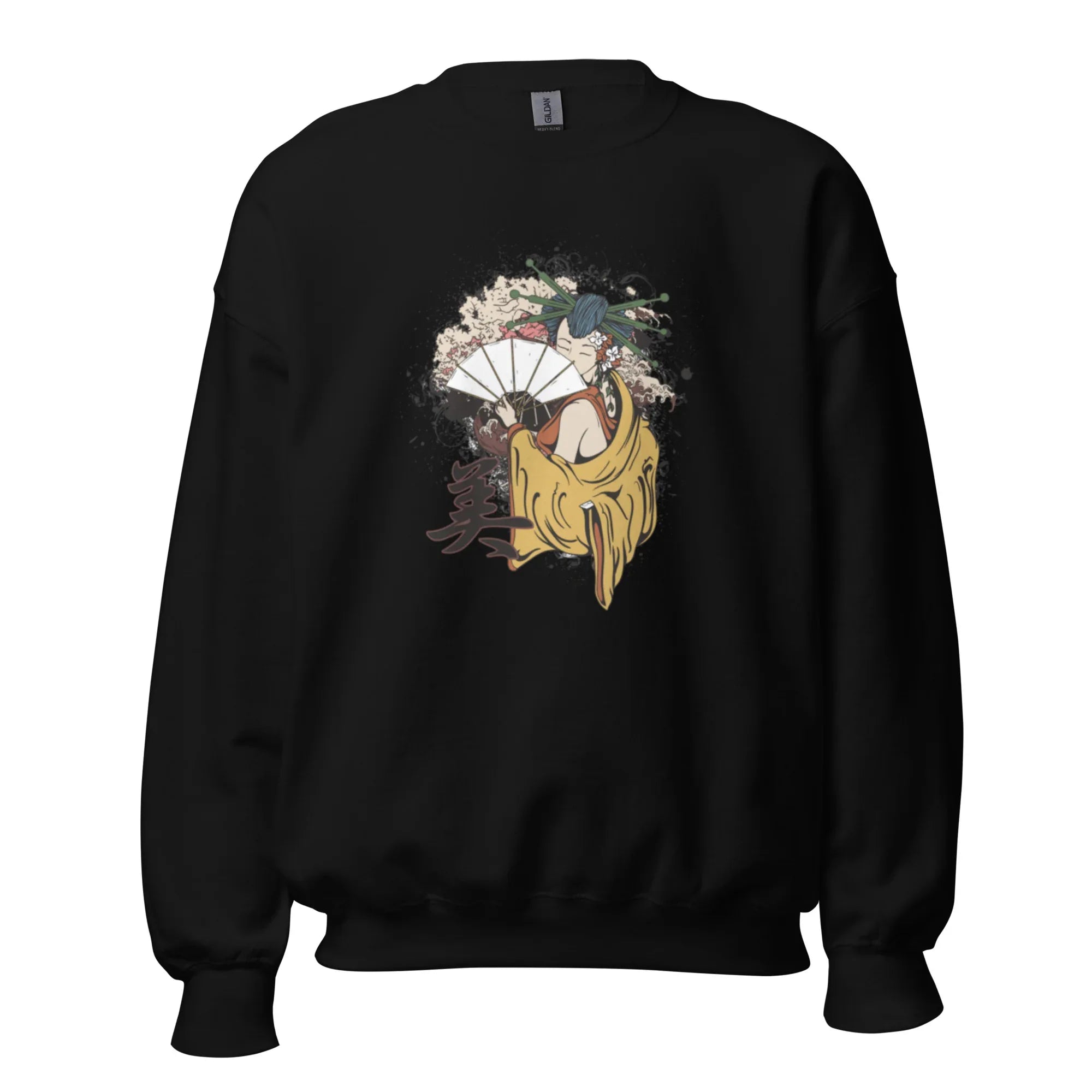 ELEGANCE OF THE EAST women’s sweatshirt - Black / S - Printoo Shop - 8986752_5434