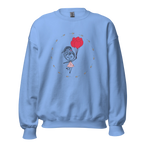 HEART BALLOONS women’s sweatshirt - Carolina Blue / S - Printoo Shop - 8002349_20594