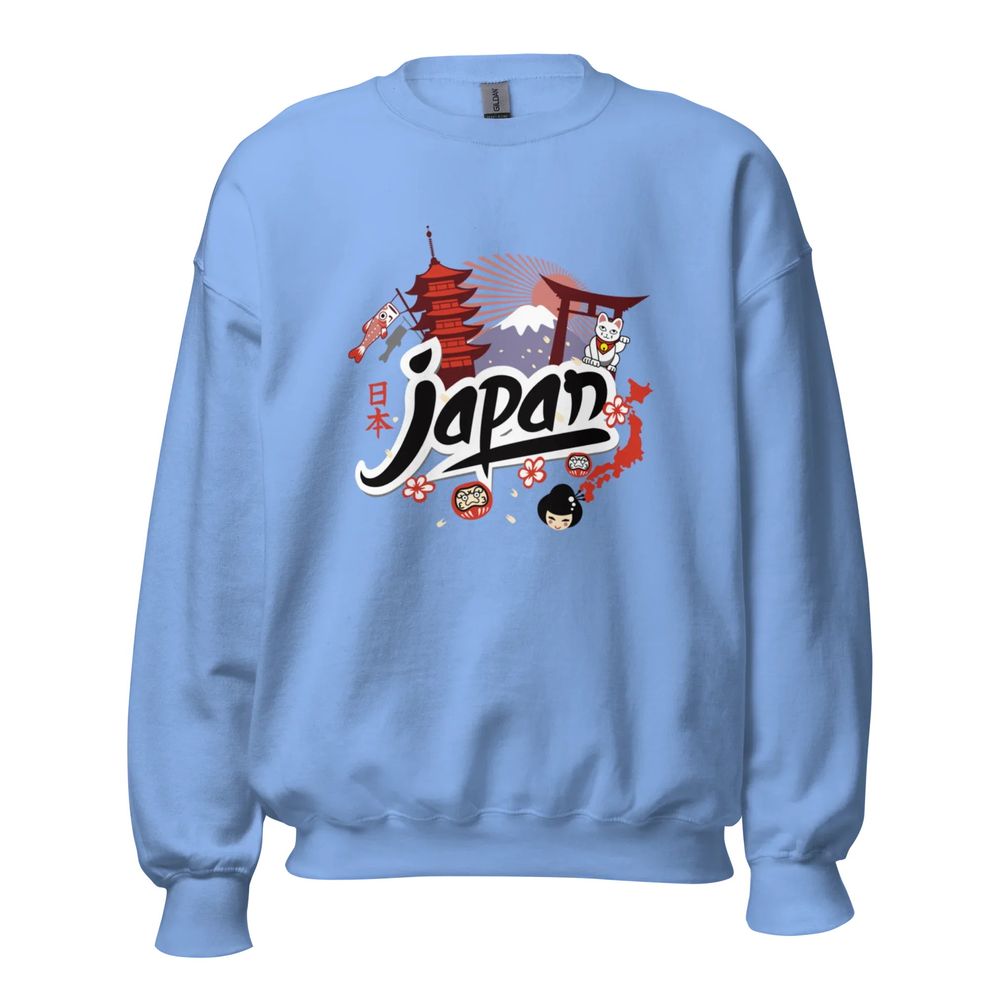 JAPAN HERITAGE ART women’s sweatshirt - Red / S - Printoo Shop - 8859988_5442