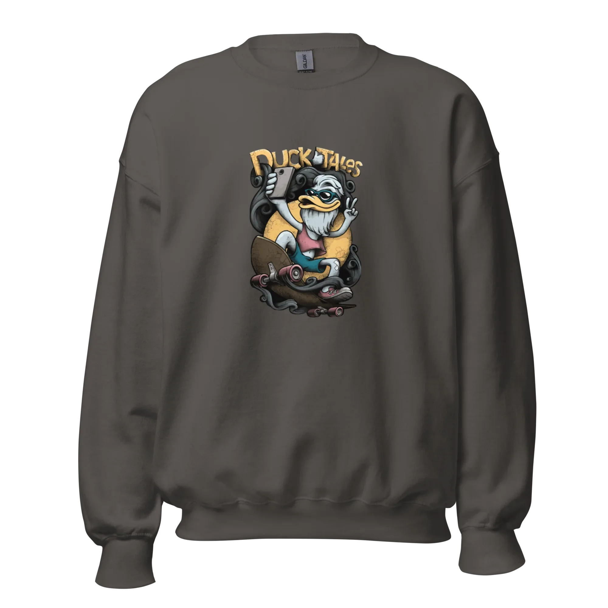 Fekete DUCK TALES SKATE LEGEND férfi pulóver S méretben - Printoo Shop - termékfotó