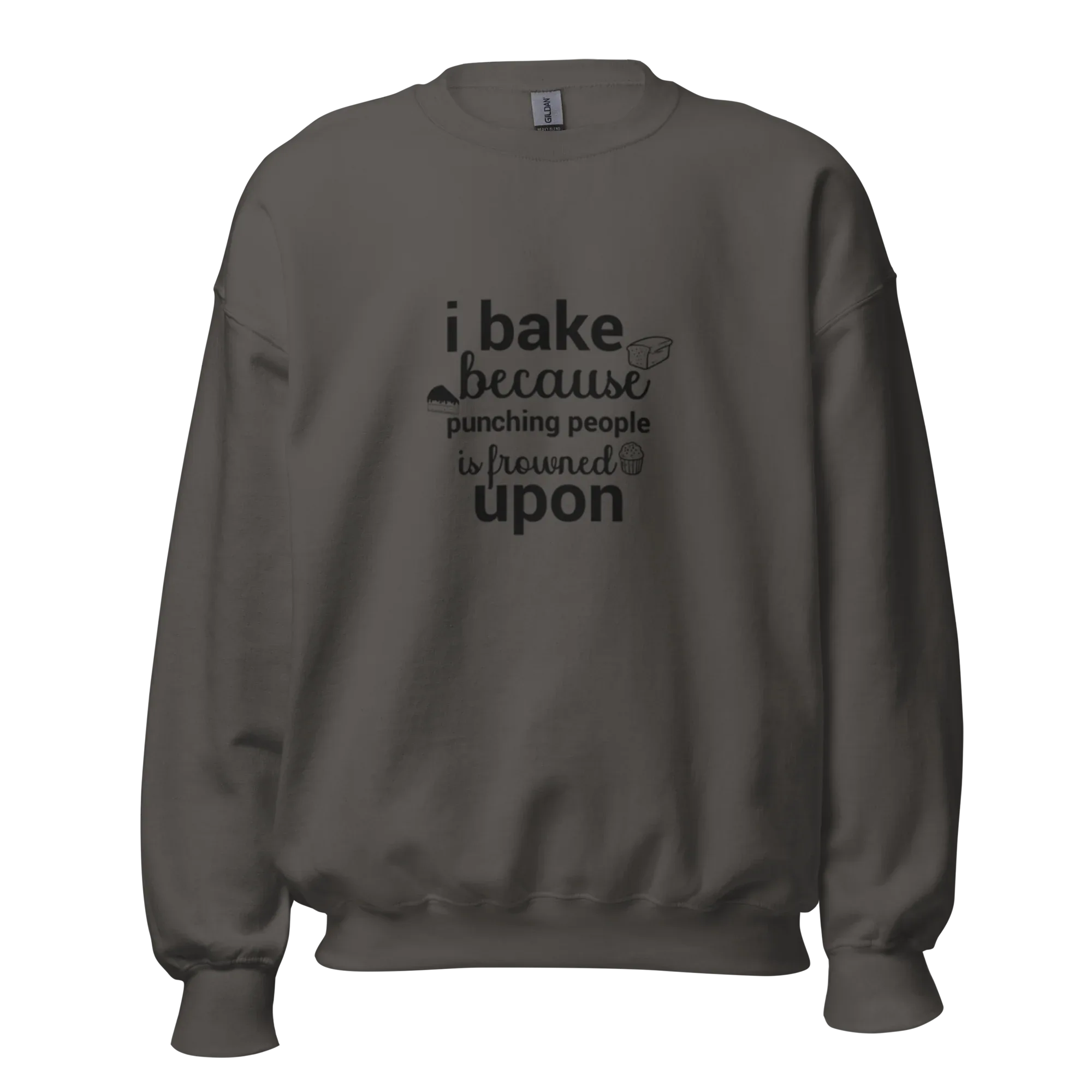 BAKE THERAPY men’s sweatshirt - Royal / S - Printoo Shop - 9286896_16870