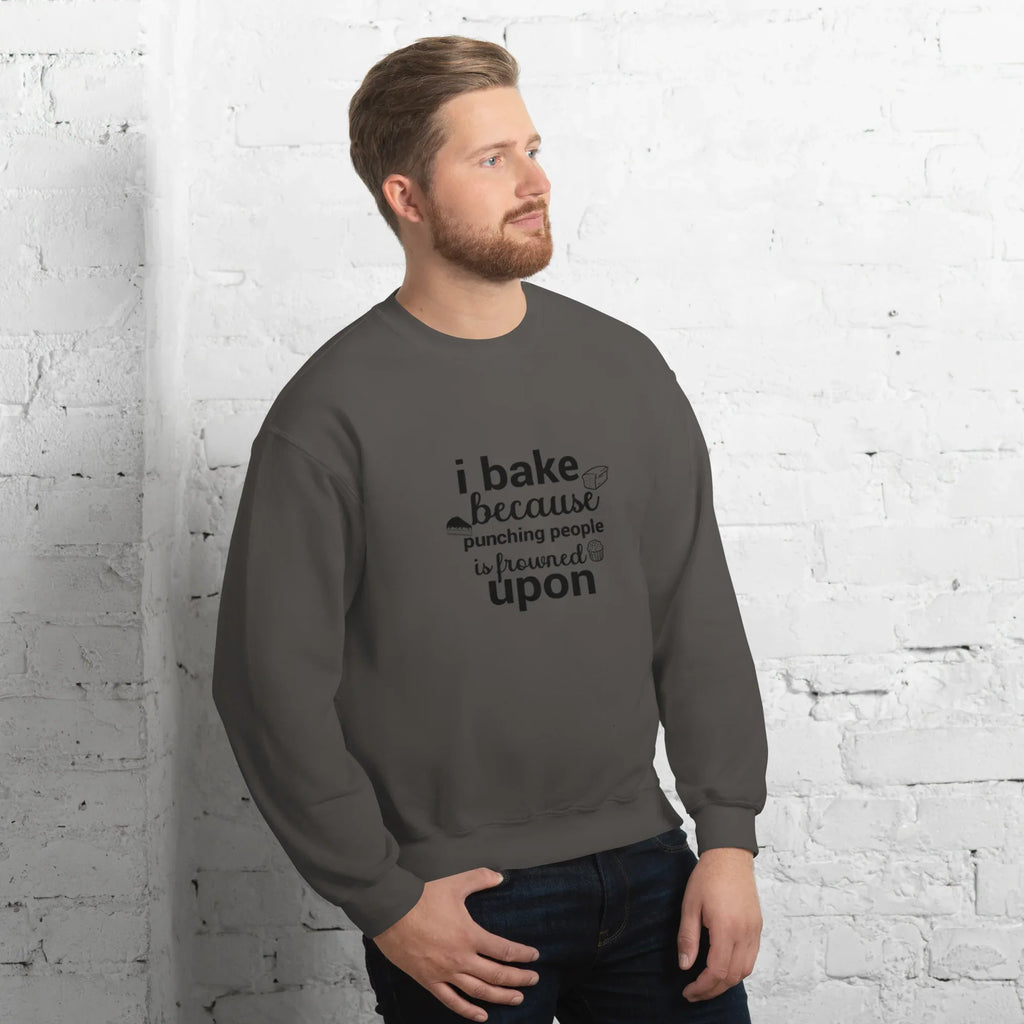 BAKE THERAPY men’s sweatshirt - Royal / S - Printoo Shop - 9286896_16870