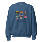 HIPSTER CATS women’s sweatshirt - Red / S - Printoo Shop - 7466621_5442