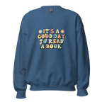BOOK DAY women’s sweatshirt - Indigo Blue / S - Printoo Shop - 1132215_5466