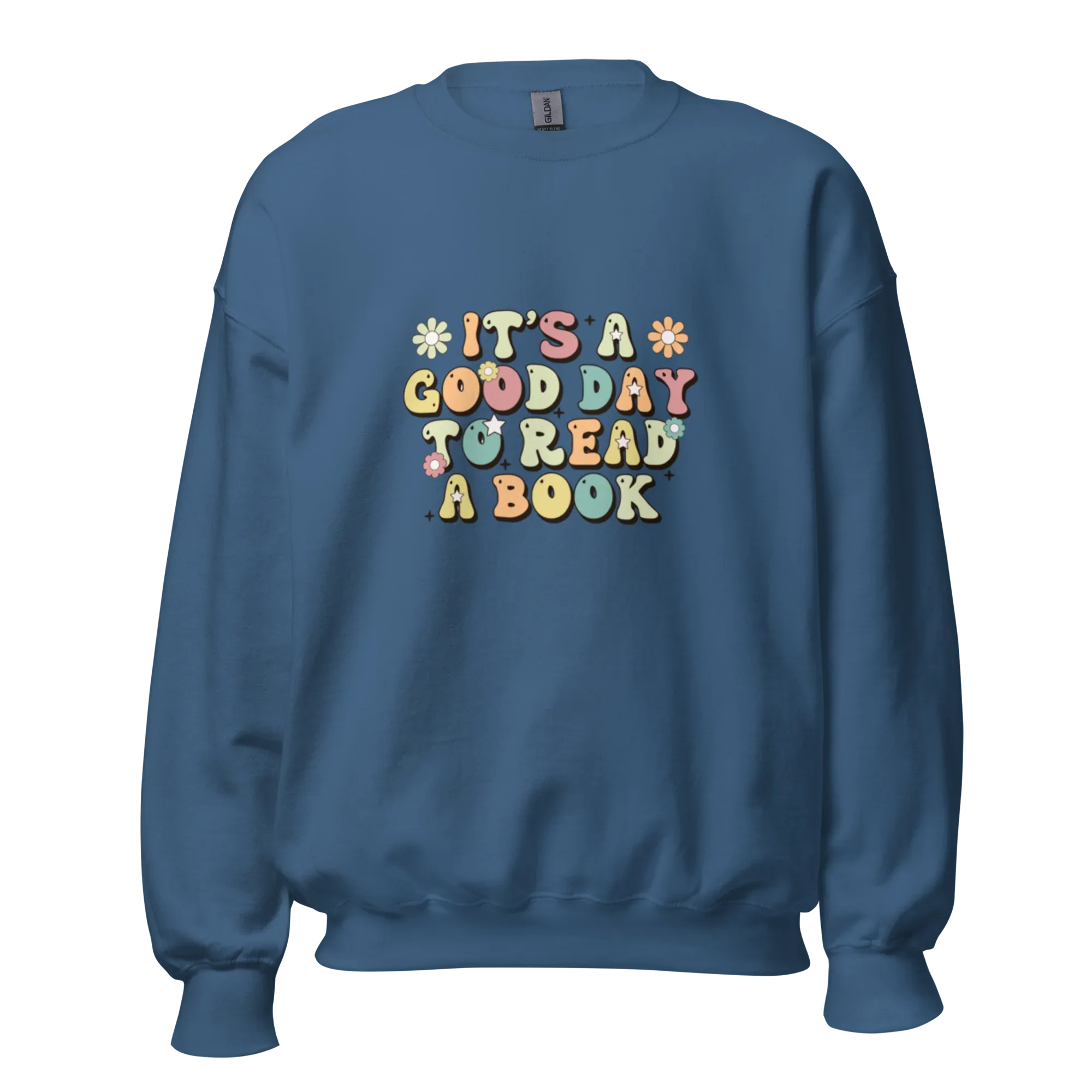BOOK DAY women’s sweatshirt - Indigo Blue / S - Printoo Shop - 1132215_5466