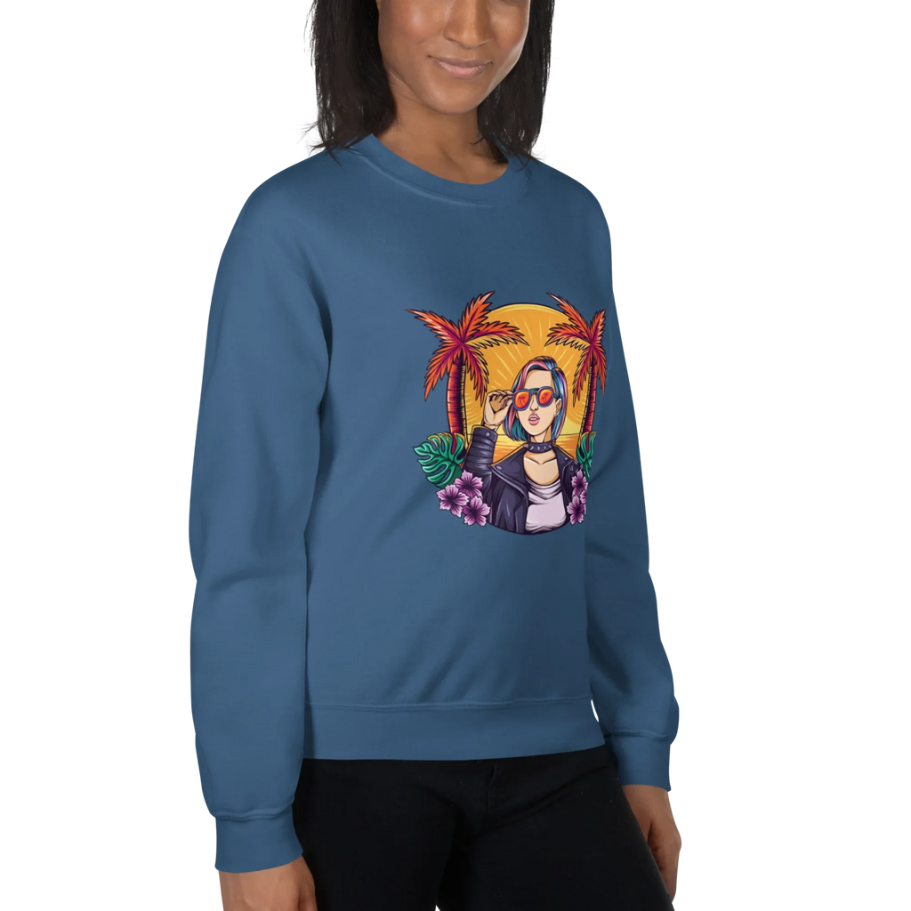 RELAXED COOL women’s sweatshirt - Black / S - Printoo Shop - 7762924_5434