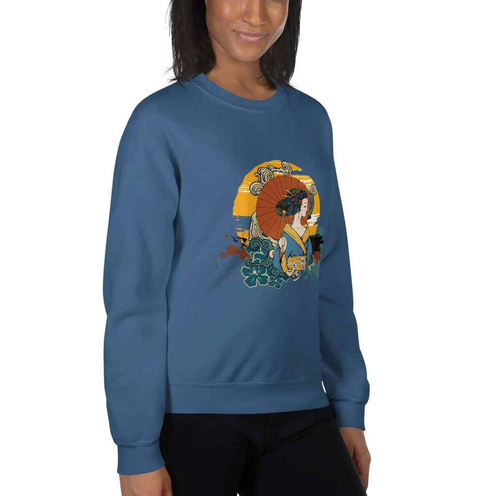 BEAUTY IN BLOOM women’s sweatshirt - Black / S - Printoo Shop - 6160845_5434