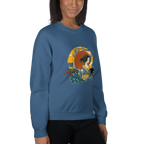 BEAUTY IN BLOOM women’s sweatshirt - Black / S - Printoo Shop - 6160845_5434