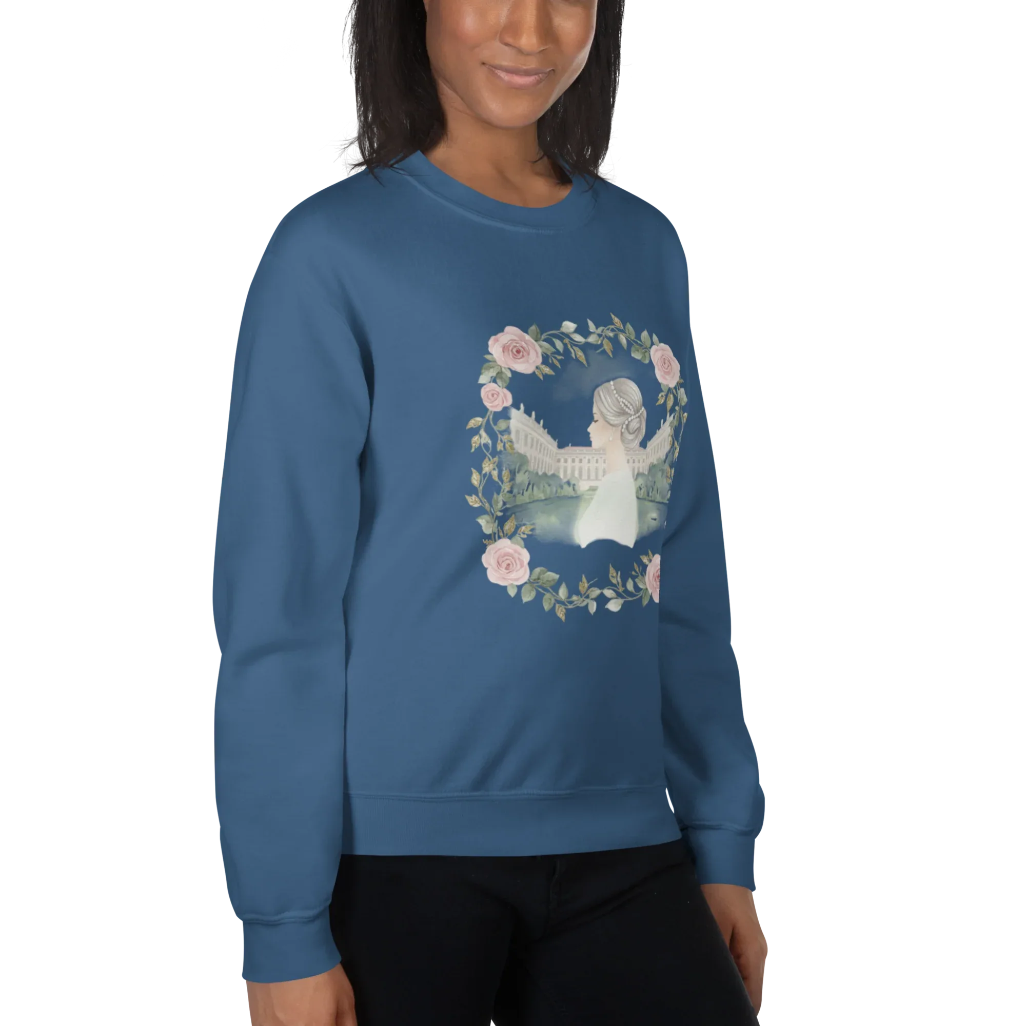 ROSENWREATH women’s sweatshirt - Red / S - Printoo Shop - 4067492_5442