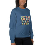 BOOK DAY women’s sweatshirt - Indigo Blue / S - Printoo Shop - 1132215_5466