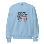 Cassette Love women’s sweatshirt - Carolina Blue / S - Printoo Shop - 4976005_20594