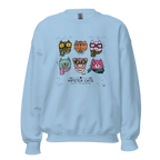 HIPSTER CATS women’s sweatshirt - Red / S - Printoo Shop - 7466621_5442