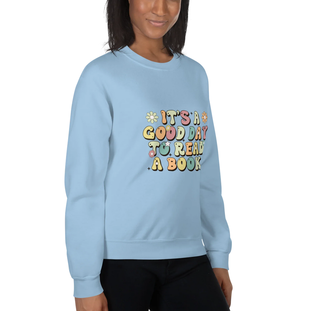 BOOK DAY women’s sweatshirt - Indigo Blue / S - Printoo Shop - 1132215_5466