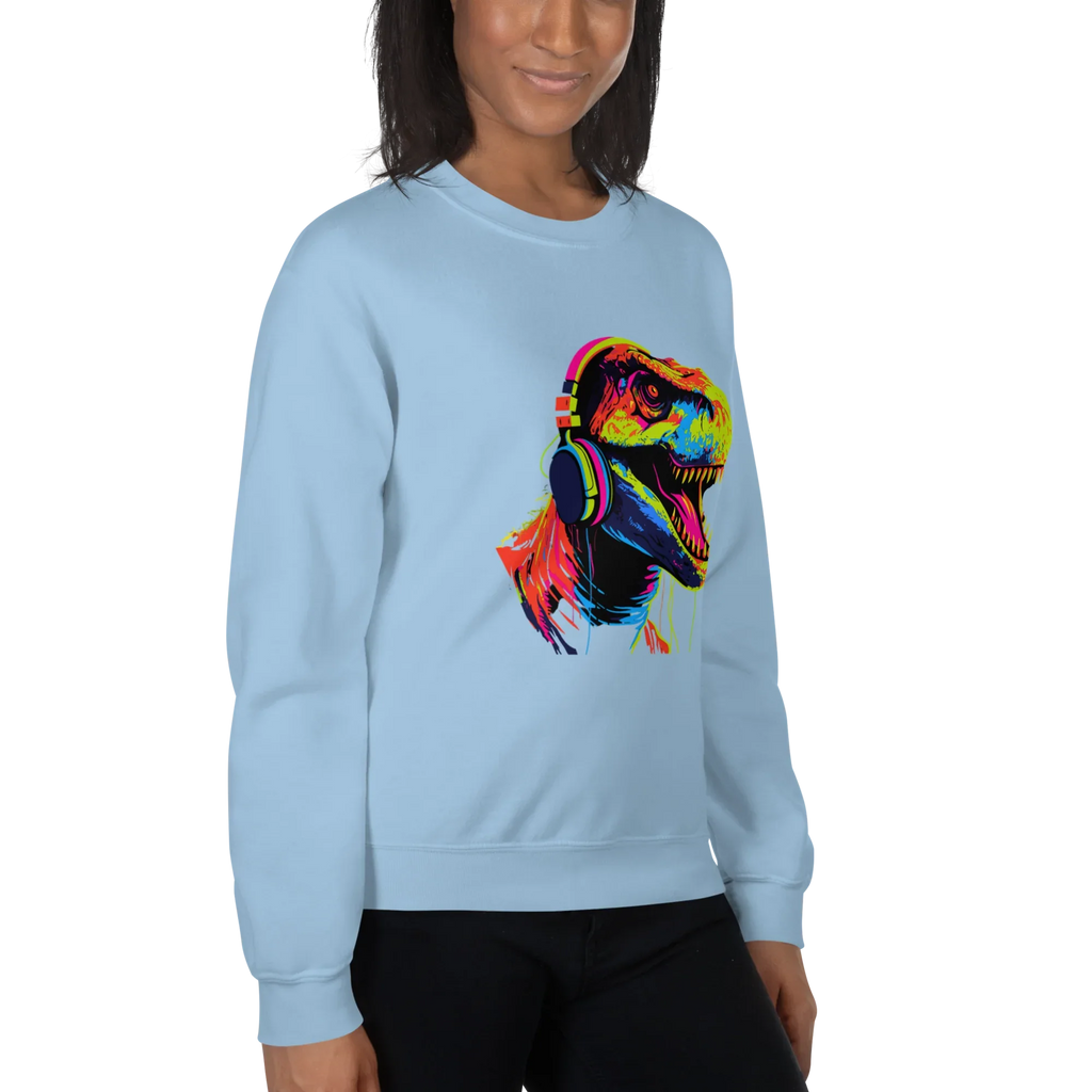 NEON REX women’s sweatshirt - Red / S - Printoo Shop - 5554406_5442