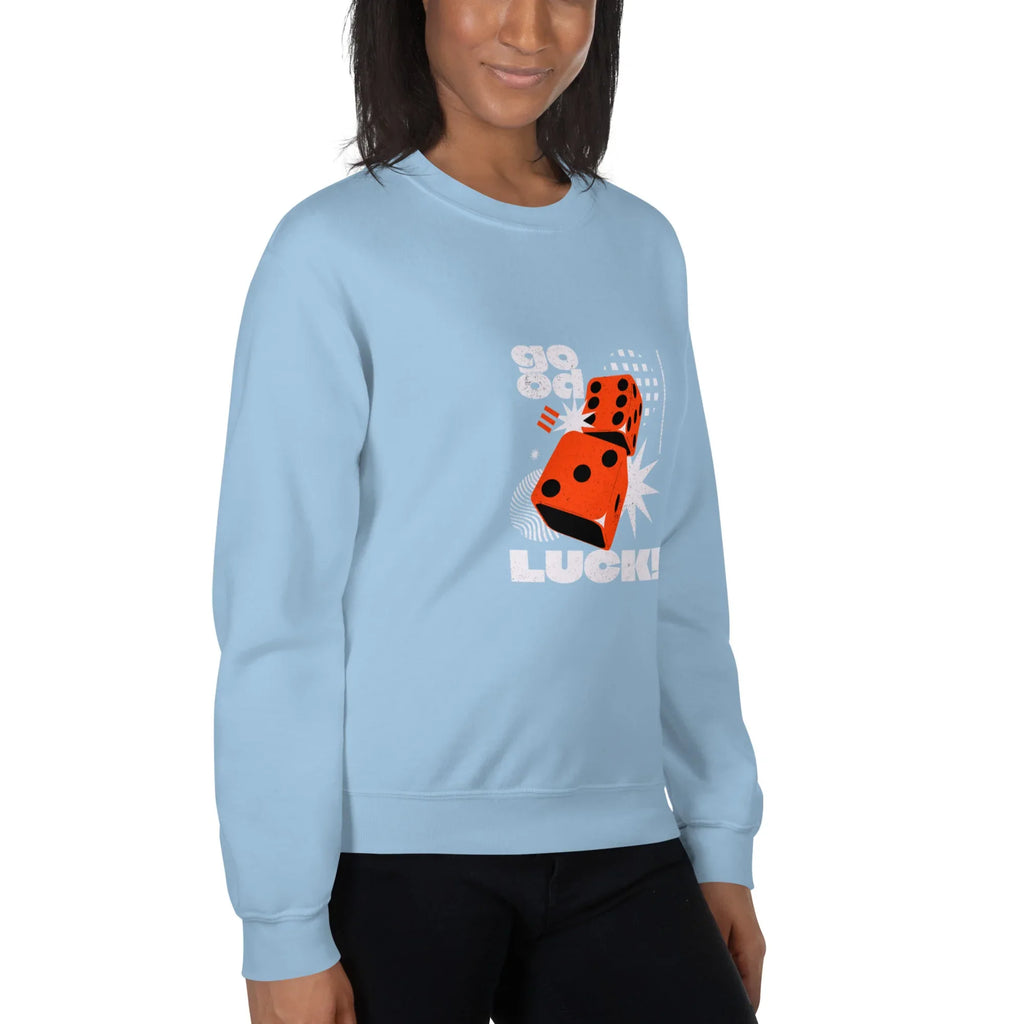 GOOD LUCK DICE women’s sweatshirt - Red / S - Printoo Shop - 6843120_5442