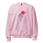 HEART BALLOONS women’s sweatshirt - Carolina Blue / S - Printoo Shop - 8002349_20594