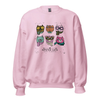 HIPSTER CATS women’s sweatshirt - Red / S - Printoo Shop - 7466621_5442