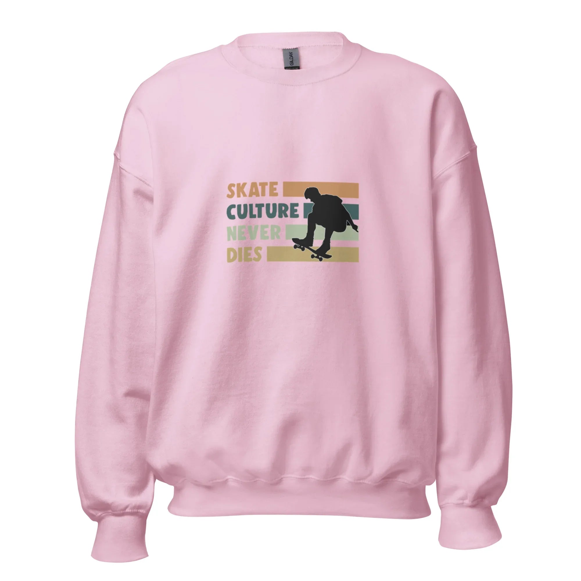 SKATE CULTURE NEVER DIES women's sweatshirt - Red / S - Printoo Shop - 8396187_5442