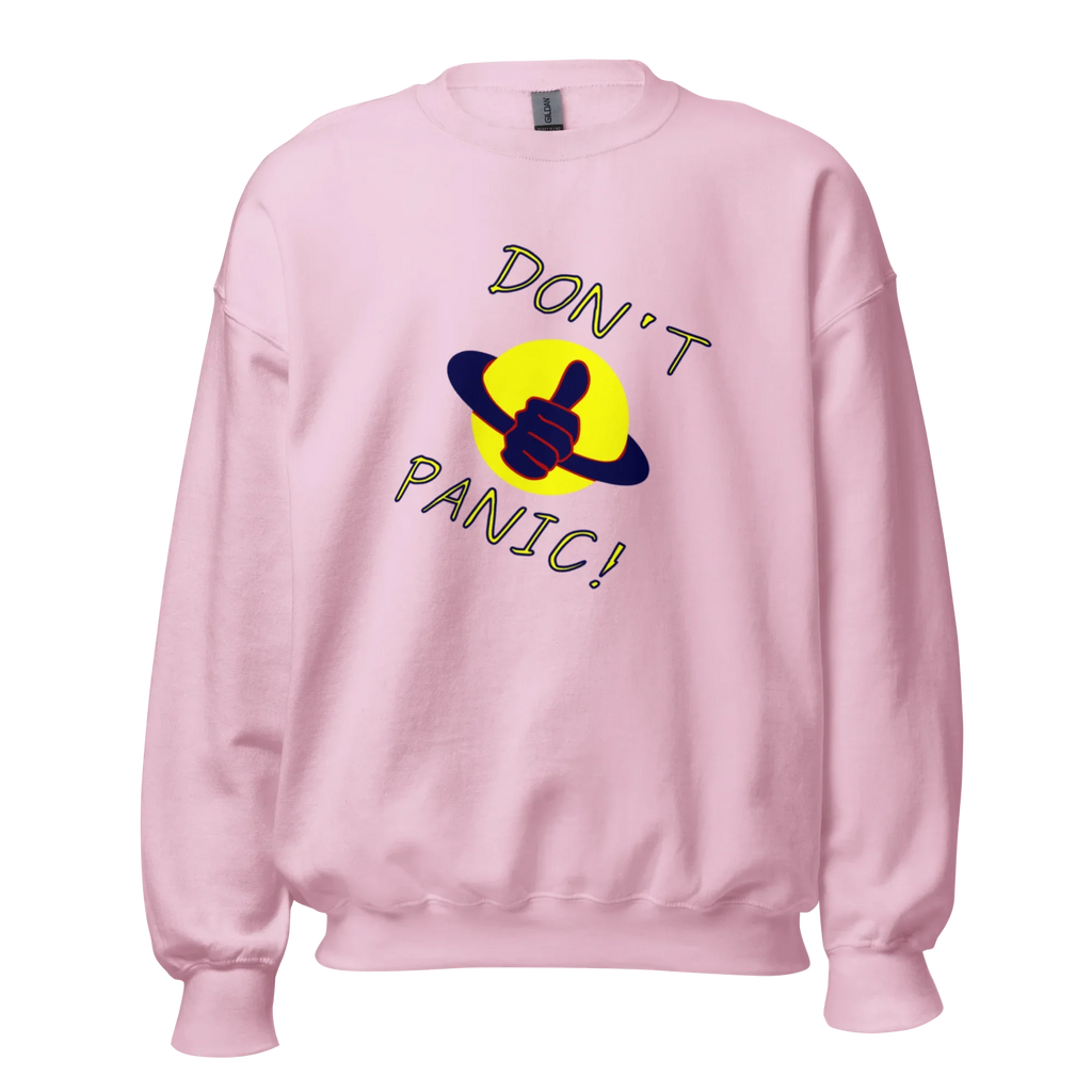 DON’T PANIC! women’s sweatshirt - Red / S - Printoo Shop - 8877909_5442