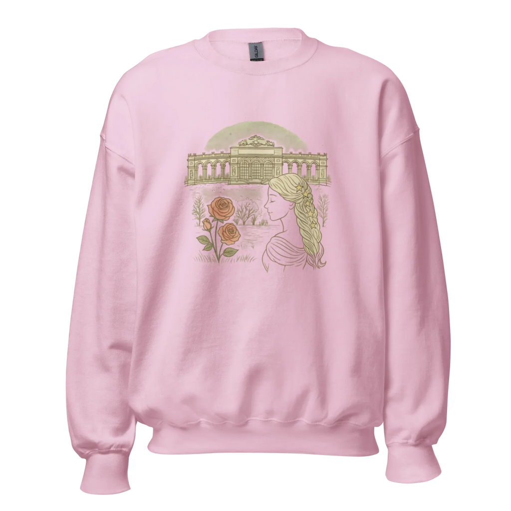PALACE ROSES women’s sweatshirt - Sand / S - Printoo Shop - 9467987_16876
