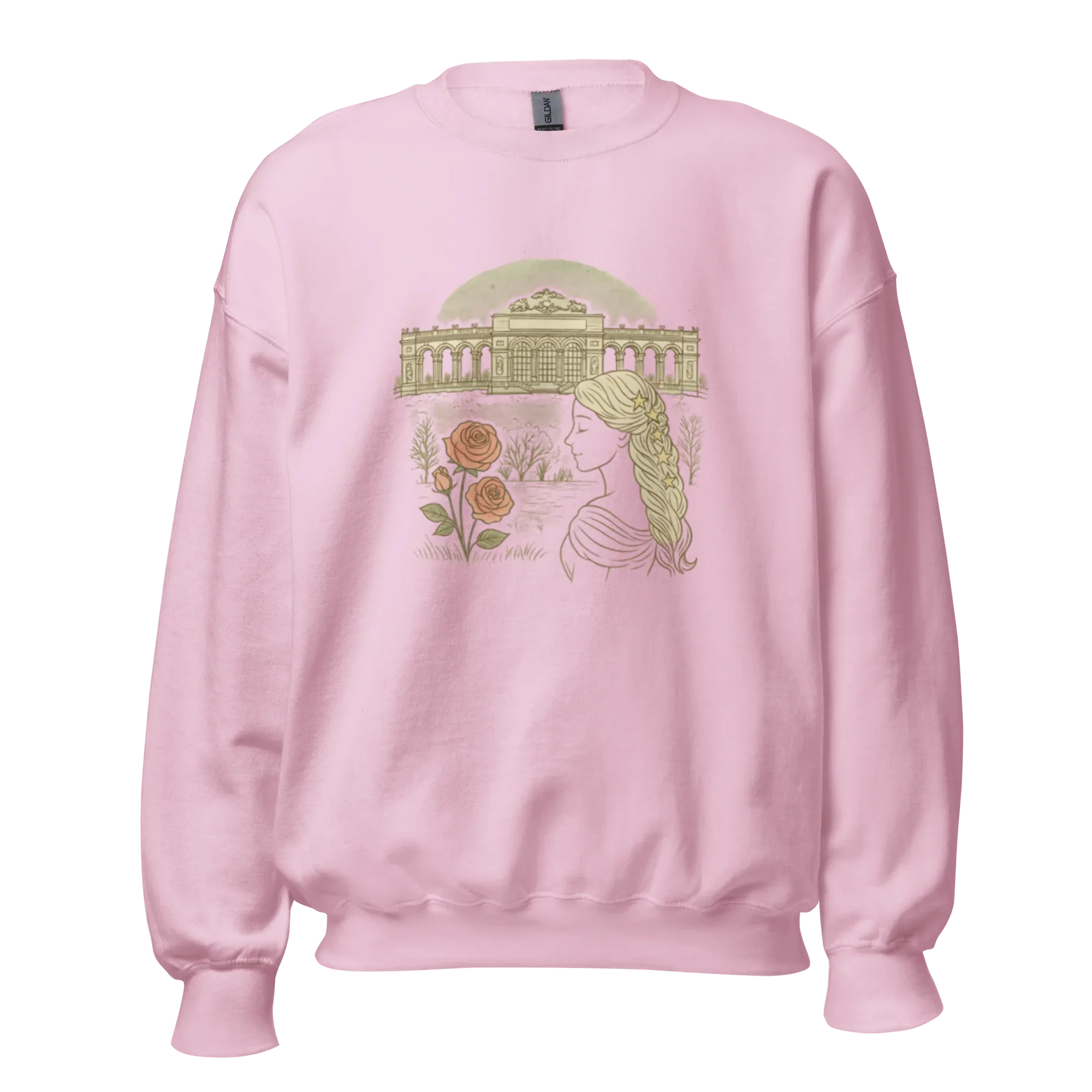 PALACE ROSES women’s sweatshirt - Sand / S - Printoo Shop - 9467987_16876