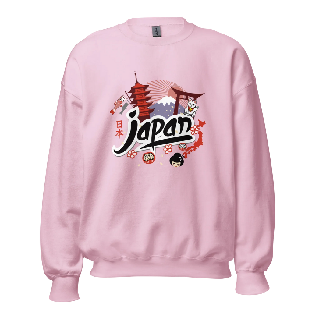 JAPAN HERITAGE ART women’s sweatshirt - Red / S - Printoo Shop - 8859988_5442