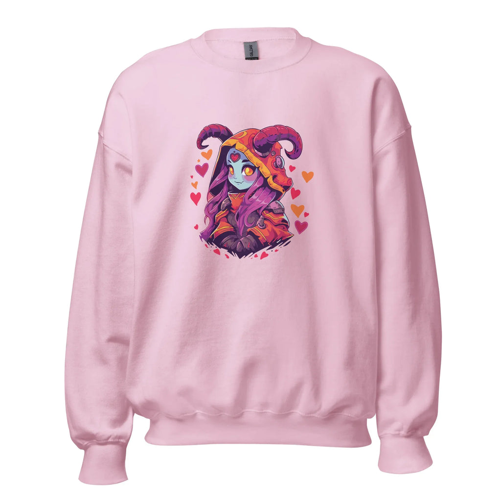 HEART GUARDIAN women’s sweatshirt - Light Pink / S - Printoo Shop - 3813974_7868