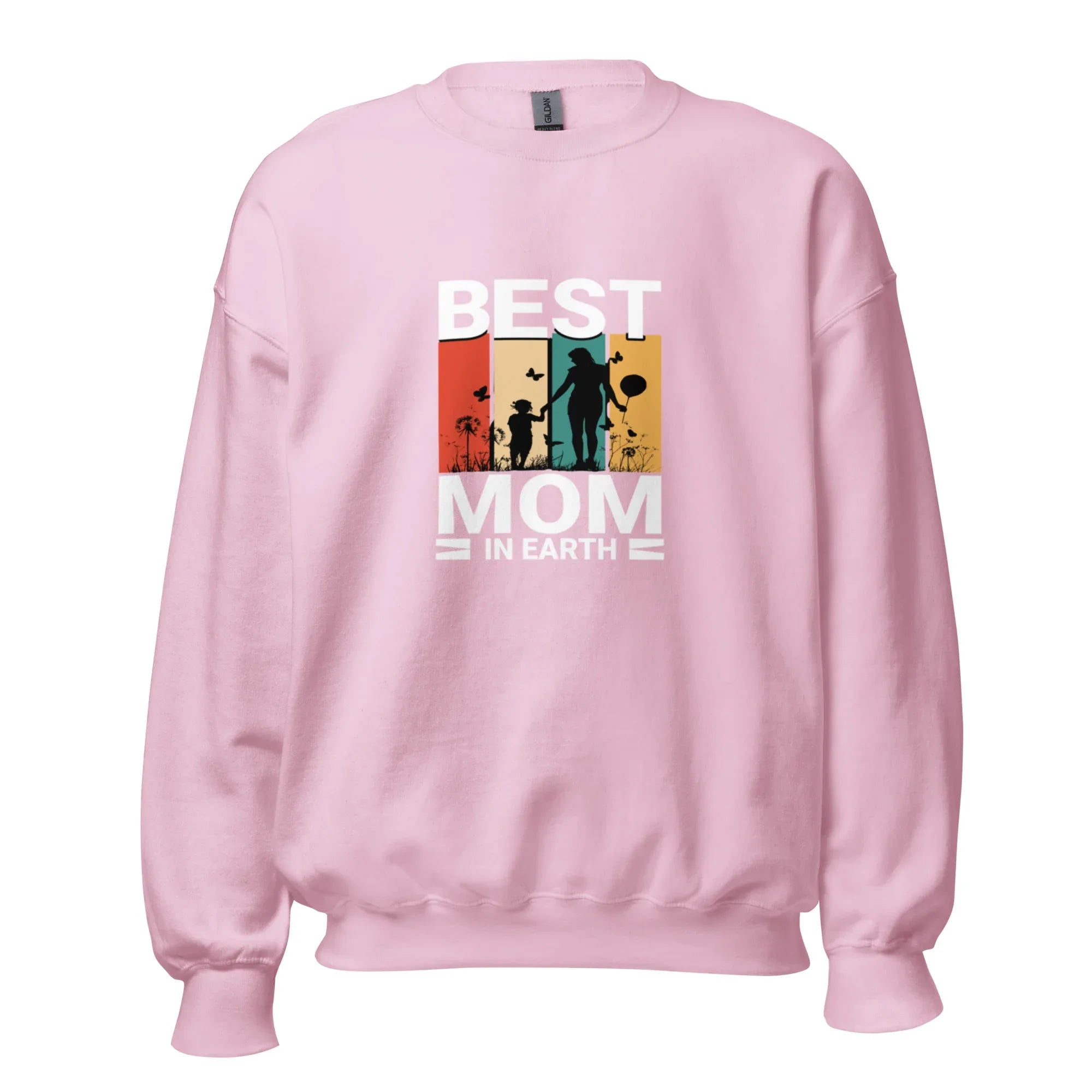 BEST MOM IN EARTH women’s sweatshirt - Red / S - Printoo Shop - 2027381_5442