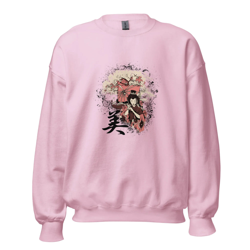 JAPANESE BEAUTY women’s sweatshirt - Red / S - Printoo Shop - 2148035_5442