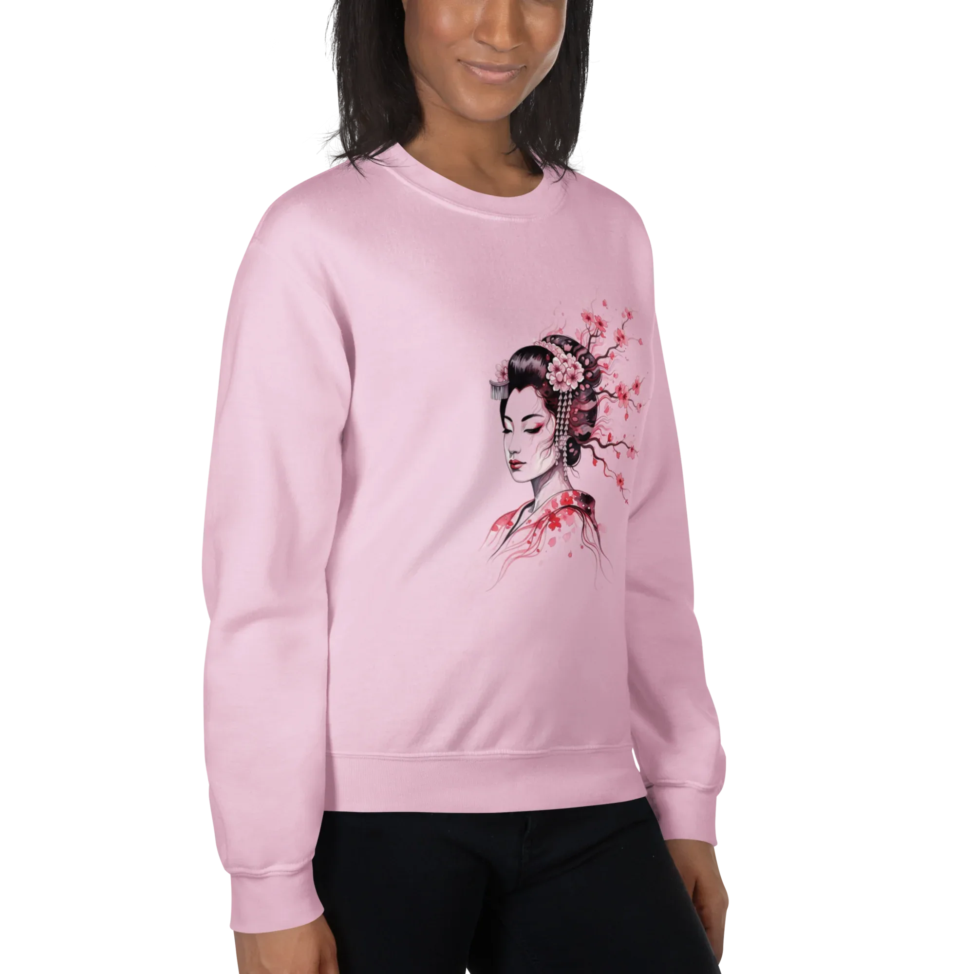 Cherry Blossom Serenity women’s sweatshirt - Red / S - Printoo Shop - 6030039_5442