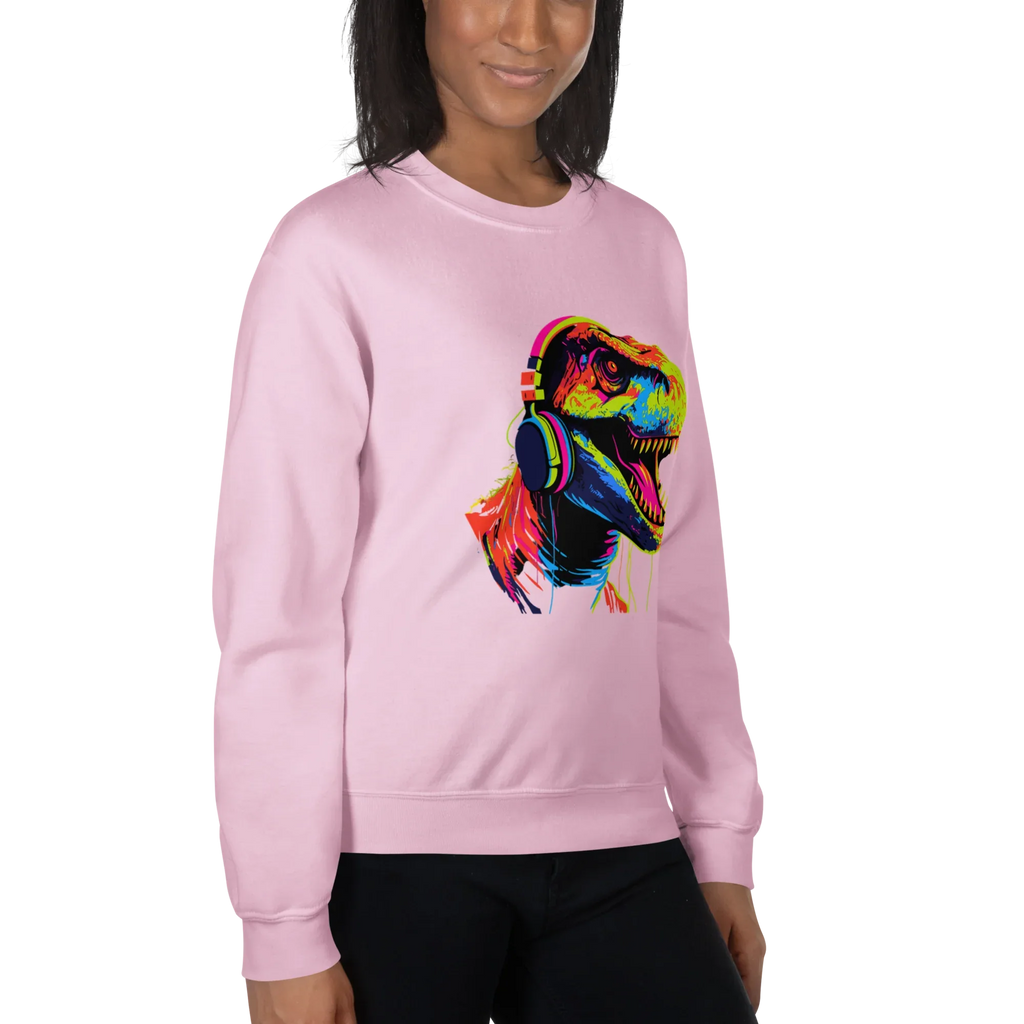 NEON REX women’s sweatshirt - Red / S - Printoo Shop - 5554406_5442