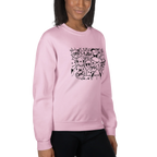 DOODLE VIBES women’s sweatshirt - Red / S - Printoo Shop - 4139913_5442
