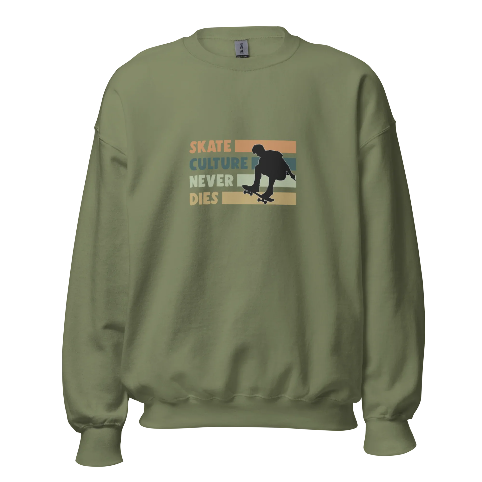 A SKATE CULTURE NEVER DIES férfi pulóver sötét hangaszínben, S méretben - Printoo Shop - 8262352_10833