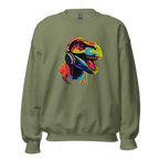 NEON REX women’s sweatshirt - Red / S - Printoo Shop - 5554406_5442