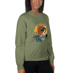 BEAUTY IN BLOOM women’s sweatshirt - Black / S - Printoo Shop - 6160845_5434